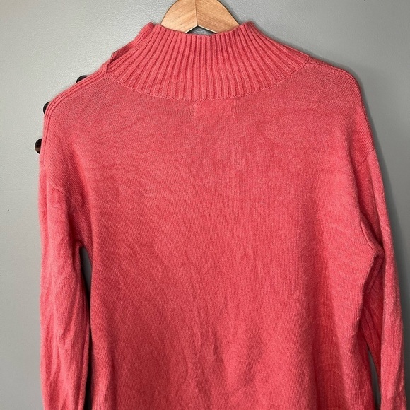 Anthropologie Margarita Mock Neck Tunic - Coral - Picture 7 of 10